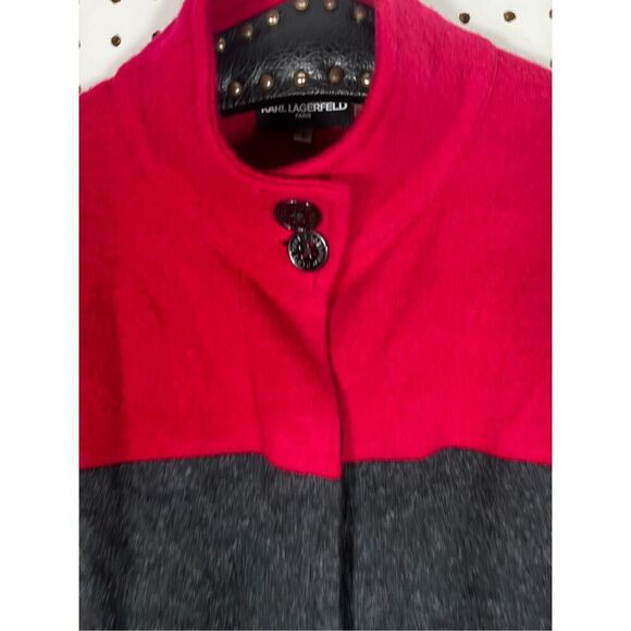 Karl Lagerfeld Wool Jacket Sweater size M - Picture 3 of 4